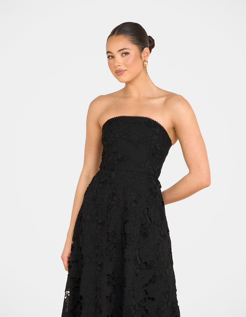 Nellie Strapless Midi Dress